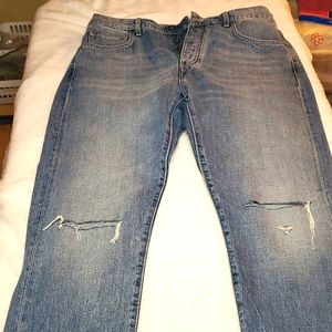 Black Label Levi's Slouchy Taper Blue Jeans. Size 30/29